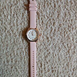Ladies Pink Fashion Watch with Crytal Face